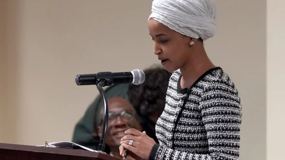 Sie wurde bei einer Rede aus dem Publikum attackiert - die demokratische Abgeordnete Ilhan Omar. (Archivbild) - &copy; Richard Tsong-Taatarii/Star Tribune via AP/dpa