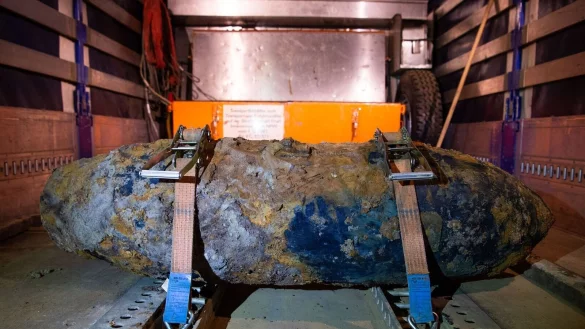 Bomben-Blindg&auml;nger in D&uuml;sseldorf - hier ein Fund vor sechs Jahren (Archivbild) - &copy; Christophe Gateau/dpa