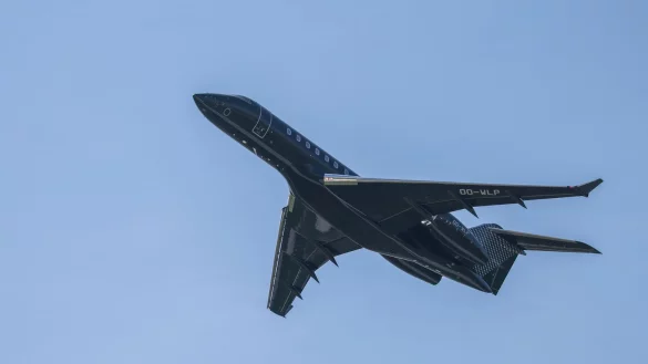US-Pr&auml;sident Donald Trump droht Kanada mit einem neuen Strafzoll, was wohl vor allem den Flugzeughersteller Bombardier treffen w&uuml;rde. (Symbolbild) - &copy; Jan Woitas/dpa