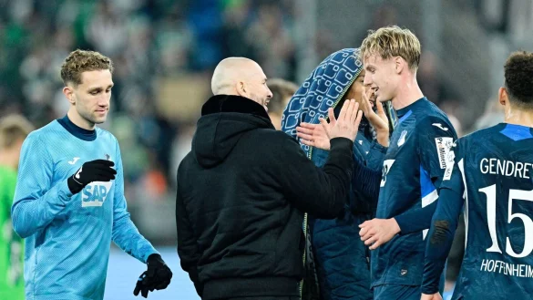 Christian Ilzer und seine Spieler wollen auch gegen Leverkusen wieder jubeln. - &copy; Uwe Anspach/dpa