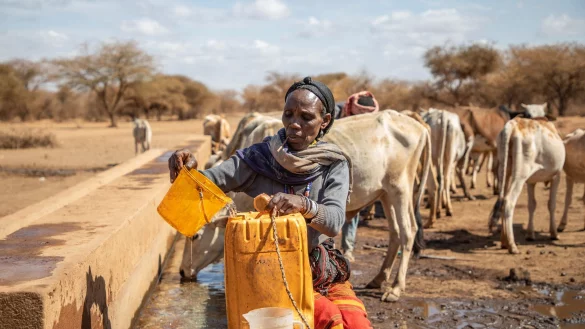 3 Milliarden Menschen leben in Gebieten, in denen die Wasservorr&auml;te zur&uuml;ckgehen oder instabil sind. - &copy; -/UNU-INWEH/dpa