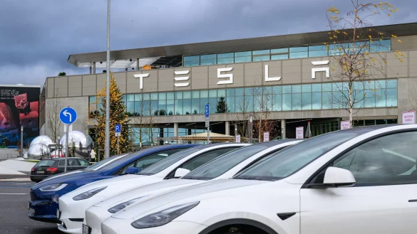 Deutsche Hersteller sind bei E-Autos am beliebtesten, die Marke Tesla hat einen Imageschaden erlitten. - &copy; Patrick Pleul/dpa