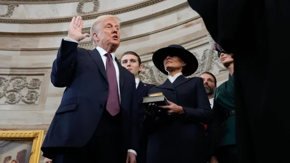 Das erste Jahr seiner zweiten Amtszeit hat Trump hinter sich gebracht. (Archivbild) - &copy; Morry Gash/AP Pool/AP/dpa