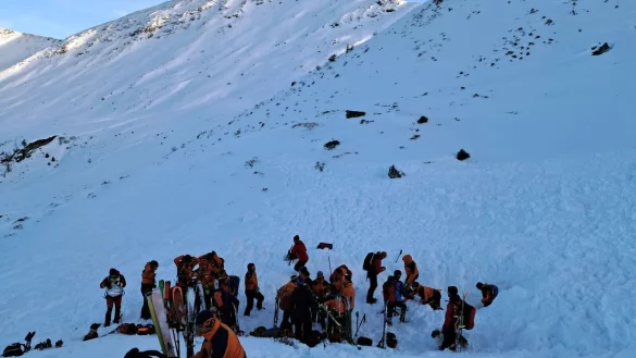 Rettungskr&auml;fte waren am Finsterkopf im Einsatz. - &copy; ---/Hundestaffel Bergrettung/dpa