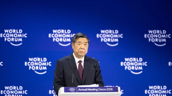 China hatte seinen Vize-Ministerpr&auml;sidenten zu dem j&auml;hrlichen Treffen in Davos geschickt. - &copy; Gian Ehrenzeller/KEYSTONE/dpa