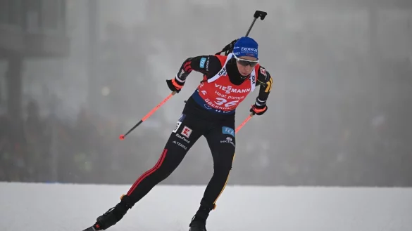 Franziska Preu&szlig; war in Oberhof beste Deutsche. - &copy; Hendrik Schmidt/dpa
