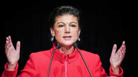 Sahra Wagenknechts Partei h&auml;tte aktuell gute Chancen auf einen Platz im Bundestag. - &copy; Kay Nietfeld/dpa