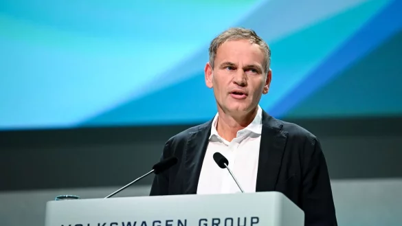 &laquo;Volkswagen ist in der Lage, schnell zu entwickeln. Effizient und effektiv &ndash; mit Europe Speed&raquo;: VW-Chef Oliver Blume. - &copy; Britta Pedersen/dpa