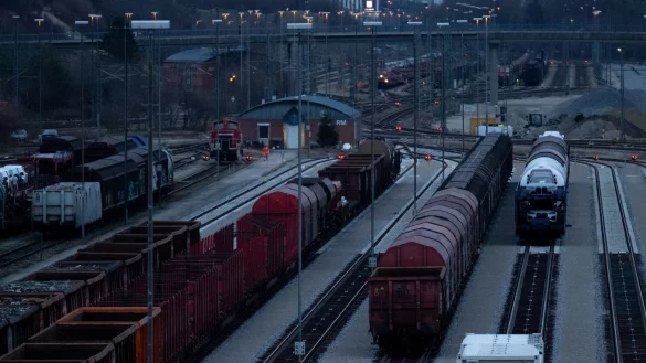 Am Rangierbahnhof München Nord stehen alle Räder still. - © Sven Hoppe/dpa