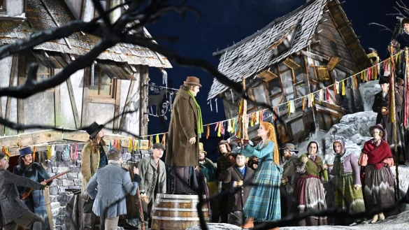 &laquo;Der Freisch&uuml;tz&raquo; von Carl Maria von Weber soll ab der kommenden Woche die Zuschauer an die Bregenzer Seeb&uuml;hne locken. - &copy; Felix K&auml;stle/dpa