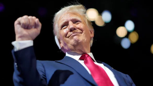 Trump ist der unangefochtene Star auf dem Parteitag. - &copy; Julia Nikhinson/AP/dpa