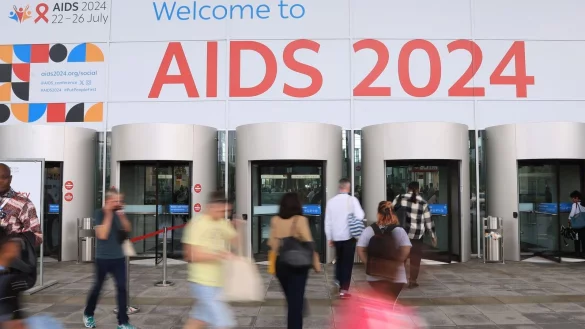 Die 25. Welt-Aids-Konferenz ist am Montag in M&uuml;nchen gestartet. - &copy; Karl-Josef Hildenbrand/dpa