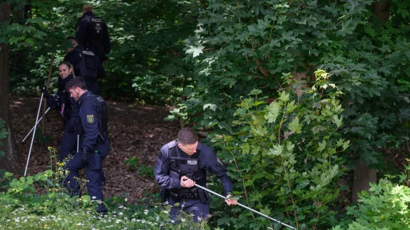 Auf der Suche nach dem ukrainischen M&auml;dchen waren mehr als 400 Polizisten im Einsatz. - &copy; Robert Michael/dpa