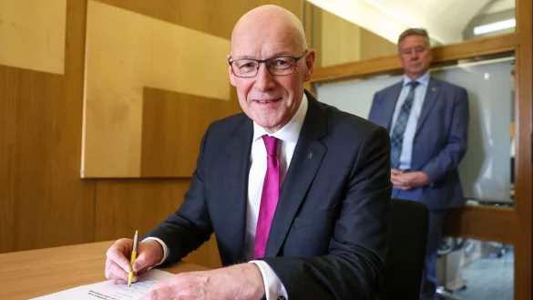 John Swinney ist der neue Regierungschef von Schottland. - &copy; Jeff J Mitchell/PA/AP/dpa