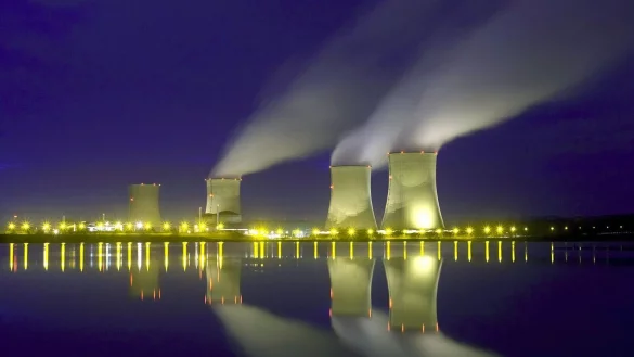 Das franz&ouml;sische Kernkraftwerk Cattenom an der Model nahe der deutschen Grenze. Weltweit sind der Internationalen Atomenergiebeh&ouml;rde zufolge 415 Reaktoren zur Stromproduktion in Betrieb. - &copy; epa Karaba/EPA_FILE/dpa