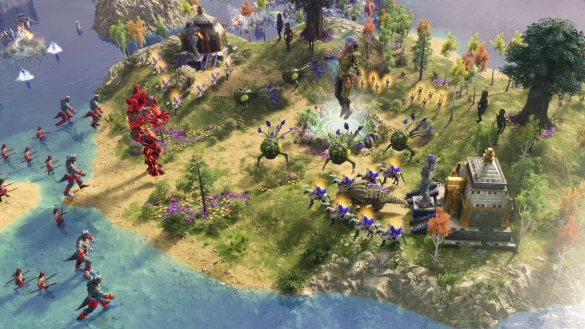 Ab aufs Schlachtfeld: Mit vielen verschiedenen Truppen stellt man sich dem Gegner. - &copy; Forgotten Empires/dpa-tmn