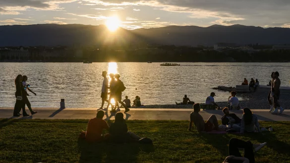 Genf ist noch im Rennen als Austragungsort f&uuml;r den ESC 2025. (Archivbild) - &copy; Jean-Christophe Bott/KEYSTONE/dpa