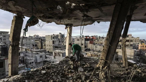 W&auml;hrend in Kairo verhandelt wird, gehen die K&auml;mpfe weiter. Ob es zu der geplanten Offensive auf Rafah im S&uuml;den des Gazastreifens kommen wird, bleibt weiter offen. (Symbolbild) - &copy; Abed Rahim Khatib/dpa