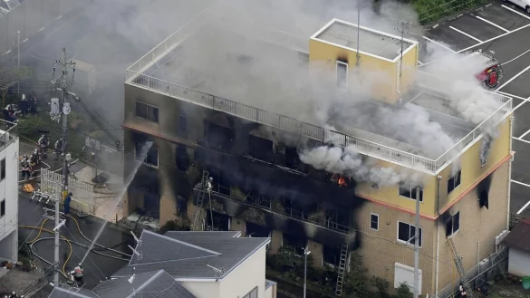 Im Sommer 2019 setzte ein Mann ein japanisches Filmstudio in Brand. - &copy; -/kyodo/dpa