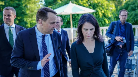 Bundesau&szlig;enministerin Annalena Baerbock beim Treffen der Au&szlig;enministerinnen und Au&szlig;enminister des Ostseerats. - &copy; Kay Nietfeld/dpa