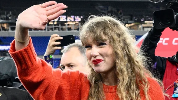 Taylor Swift nach dem NFL-Spiel in Baltimore. - &copy; Nick Wass/AP/dpa