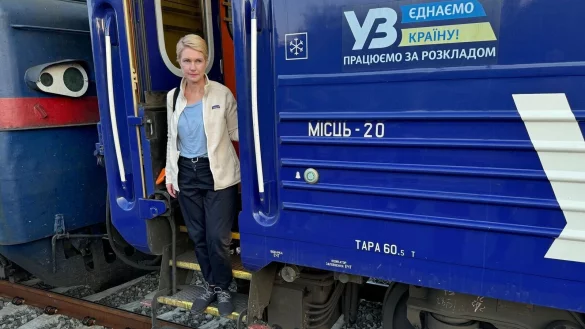 Manuela Schwesig (SPD) ist mit dem Zug in die Ukraine gereist. - &copy; Michael Fischer/dpa
