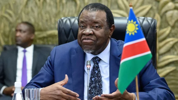 Namibias Pr&auml;sident Hage Gottfried Geingob wurde 82 Jahre alt. - &copy; Bernd von Jutrczenka/dpa