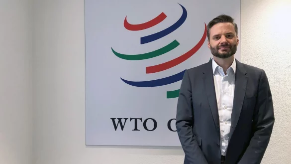 &laquo;Wir sehen erste Anzeichen daf&uuml;r, dass es eine Reorientierung des Handels anhand geopolitischer Einflusssph&auml;ren gibt&raquo;, sagt Ralph Ossa, Chef&ouml;konom der Welthandelsorganisation (WTO). - &copy; Christiane Oelrich/dpa