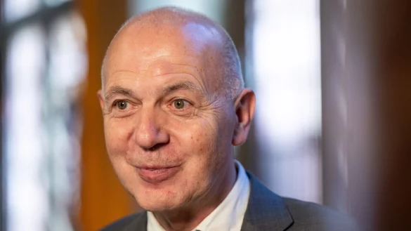 Bernd Neuendorf, Pr&auml;sident des Deutschen Fu&szlig;ball-Bundes (DFB). - &copy; Monika Skolimowska/dpa