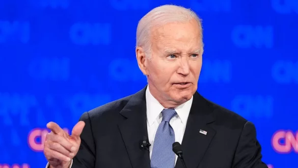 US-Pr&auml;sident Joe Biden hat bei der TV-Debatte gegen seinen Kontrahenten Donald Trump keine gute Figur gemacht. - &copy; Gerald Herbert/AP