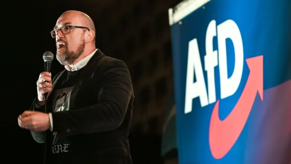 Hans-Thomas Tillschneider f&auml;llt im Parlament regelm&auml;&szlig;ig durch russlandfreundliche Positionen auf. - &copy; Heiko Rebsch/dpa