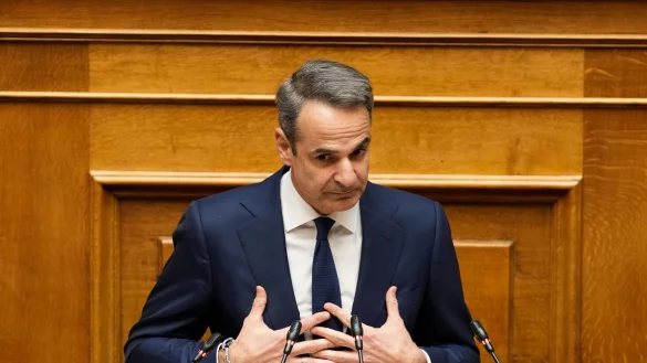 Der griechische Ministerpr&auml;sident Kyriakos Mitsotakis. - &copy; Petros Giannakouris/AP/dpa