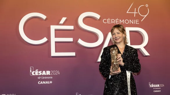 Sandra H&uuml;ller gilt auch als Favoritin f&uuml;r den Oscar als beste Darstellerin, der am 10. M&auml;rz in Hollywood vergeben wird. - &copy; Aurelien Morissard/AP/dpa