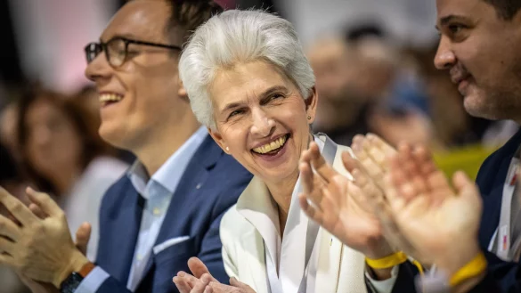 Die FDP-Politikerin Marie-Agnes Strack-Zimmermann f&uuml;hrt ihre Partei als Spitzenkandidatin in die Europawahl im Juni. - &copy; Michael Kappeler/dpa