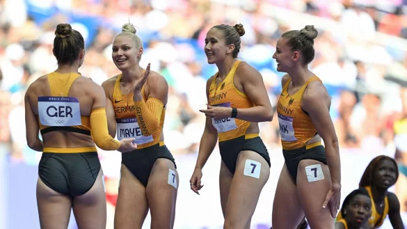 Die deutsche Staffel hatte schon im Vorlauf &uuml;berzeugt - &copy; Sven Hoppe/dpa