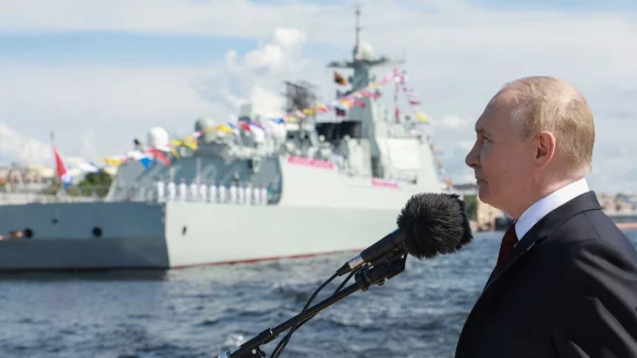 Russlands Pr&auml;sident Putin droht mit Reaktionen auf die Stationierung von US-Raketen in Deutschland. (Archivbild) - &copy; Vyacheslav Prokofyev/Pool Sputnik Kremlin/AP/dpa