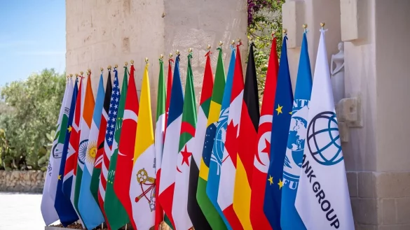 Die Staats- und Regierungschefs der G7 und weitere G&auml;ste treffen sich zum Gipfel im italienischen Apulien. - &copy; Michael Kappeler/dpa