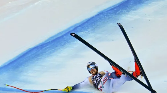 St&uuml;rzte schwer in Wengen: Aleksander Aamodt Kilde aus Norwegen. - &copy; Peter Schneider/KEYSTONE/dpa