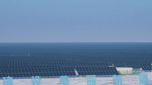 F&uuml;r das laufende Jahr rechnet Chinas Industrieverband f&uuml;r Fotovoltaik mit bis zu 220 Gigawatt an neu installierter Solarenergie. - &copy; Zhang Cheng/XinHua/dpa