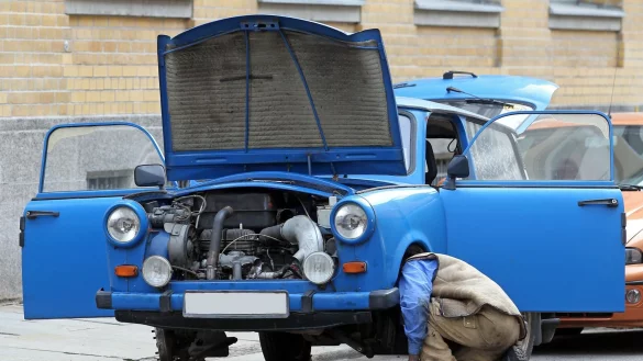 Stra&szlig;enszene in Leipzig im Juli 2010. - &copy; Jan Woitas/dpa