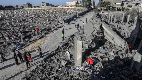 Israel will in Rafah die letzten Bataillone der islamistischen Hamas zerschlagen. - &copy; Abed Rahim Khatib/dpa