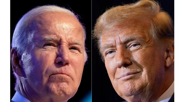 Bei dem Rennen zwischen Trump (r) und Biden handelt es sich um die erste Neuauflage eines Duells ums Wei&szlig;e Haus mit denselben Kandidaten seit rund 70 Jahren. - &copy; --/AP/dpa