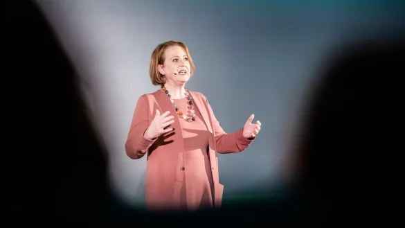 Die europaweiten Verbesserungen sch&uuml;tzten Frauen konkret und wirksam, so Bundesfamilienministerin Lisa Paus (Gr&uuml;ne). - &copy; Christoph Soeder/dpa