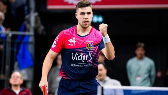 Saarbr&uuml;ckens Darko Jorgic jubelt. - &copy; Tom Weller/dpa