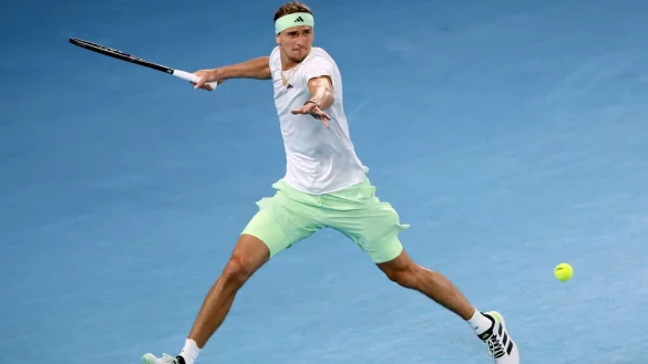 Alexander Zverev gewann sein Viertelfinale gegen Carlos Alcaraz in vier S&auml;tzen. - &copy; Asanka Brendon Ratnayake/AP/dpa