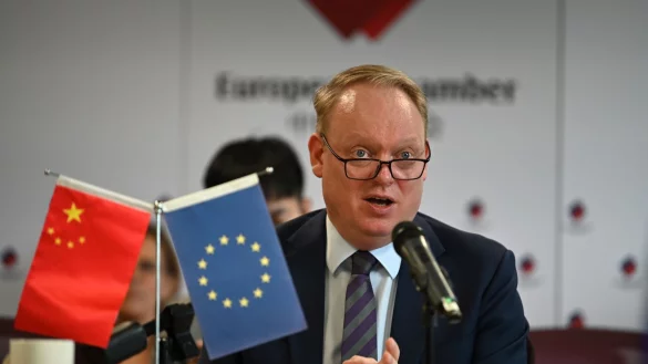 Die EU-Handelskammer f&uuml;rchtet, dass ausl&auml;ndische Firmen in China nicht weiter investieren und ihre Produktion verlagen. - &copy; Johannes Neudecker/dpa