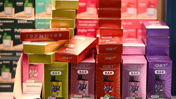 Solche Verkaufsregale geh&ouml;ren in Australien nun der Vergangenheit an. - &copy; Joel Carrett/AAP/dpa