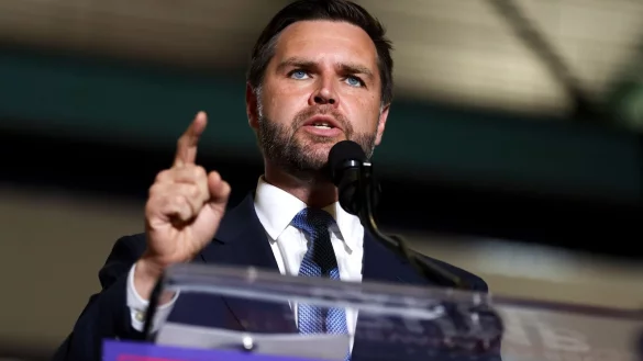 Der republikanische Vizepr&auml;sidentschaftskandidat J.D. Vance hat einen holprigen Start an der Seite Donald Trumps. - &copy; Ellen Schmidt/AP/dpa