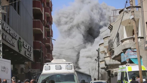 Israelische Streitkr&auml;fte haben vier Geiseln aus dem Fl&uuml;chtlingslager Nuseirat im zentralen Gazastreifen befreit. - &copy; Marwan Daoud/XinHua/dpa