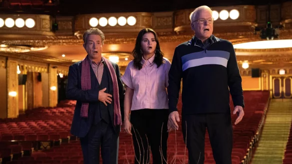 Oliver (Martin Short), Mabel (Selena Gomez) und Charles (Steve Martin) sind wieder auf M&ouml;rdersuche. - &copy; Patrick Harbron/Hulu/ Disney+ 2023/dpa